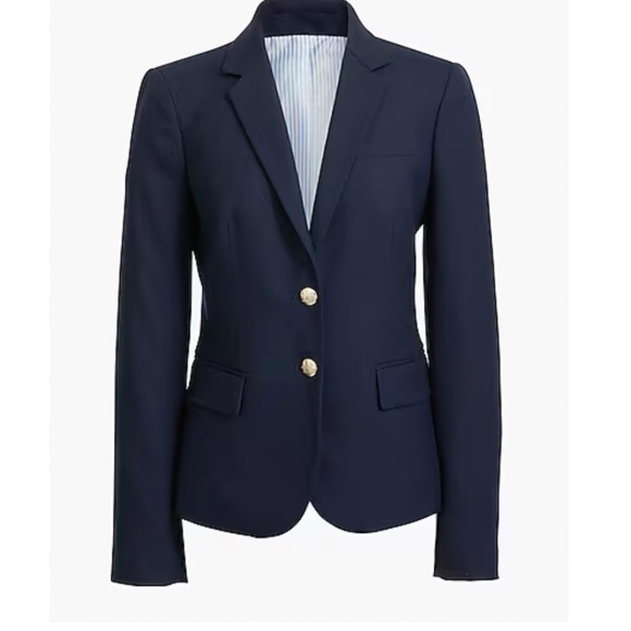 J.Crew Women's Schoolboy Blazer in Navy – Size 4 - Picture 3 of 13